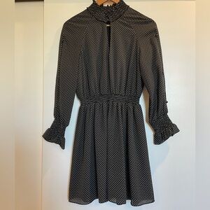 Polka dot black and white dresss